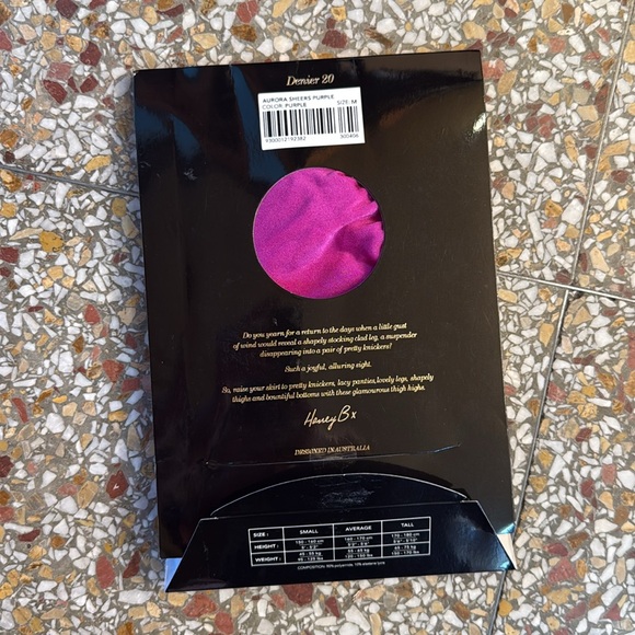 Honey Birdette Sunset Aurora Luxury Thigh High Stay Ups - Picture 2 of 4